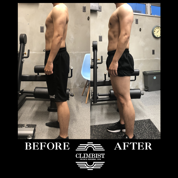 【モニター様】男性 40歳 身長168cm - Before & After 3